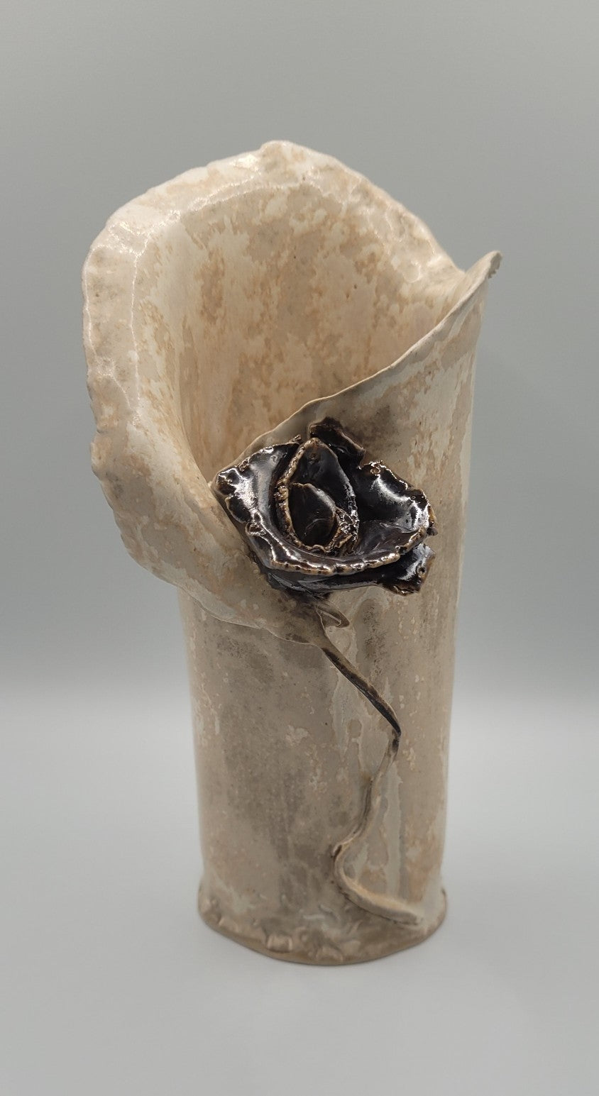  Vase Perséphone - Vue d'ensemble de la pièce artisanale étanche pour bouquets