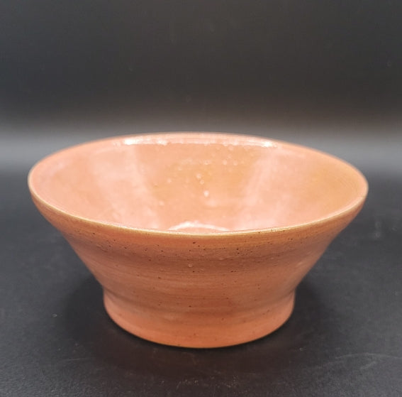 Bol rose saumon pour vos repas, vos apéros ou encore pour recevoir vos plantes d'intérieur (vue de dessus)